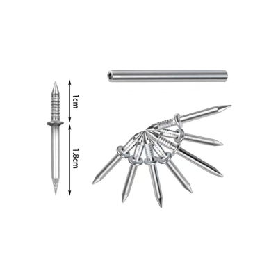 Çift Yönlü Çelik Paslanmaz Pervaz, Süpürgelik, Duvar ve Alçıpan Çivisi 100 Adet