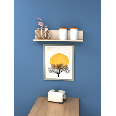 Dekoratif Duvar Rafı 60x13