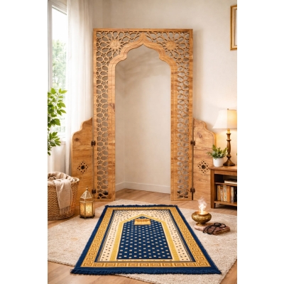 Namaz Köşesi Kıble Ibadet Mihrab Köşesi Dekoratif Motif Cnc Işleme MDF